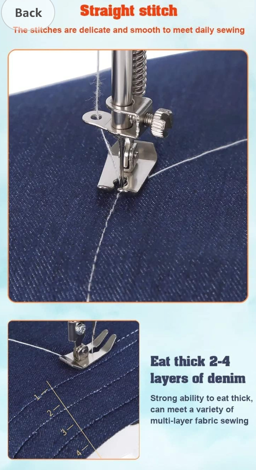 ORLOV® Sewing Machine for Home Tailoring,