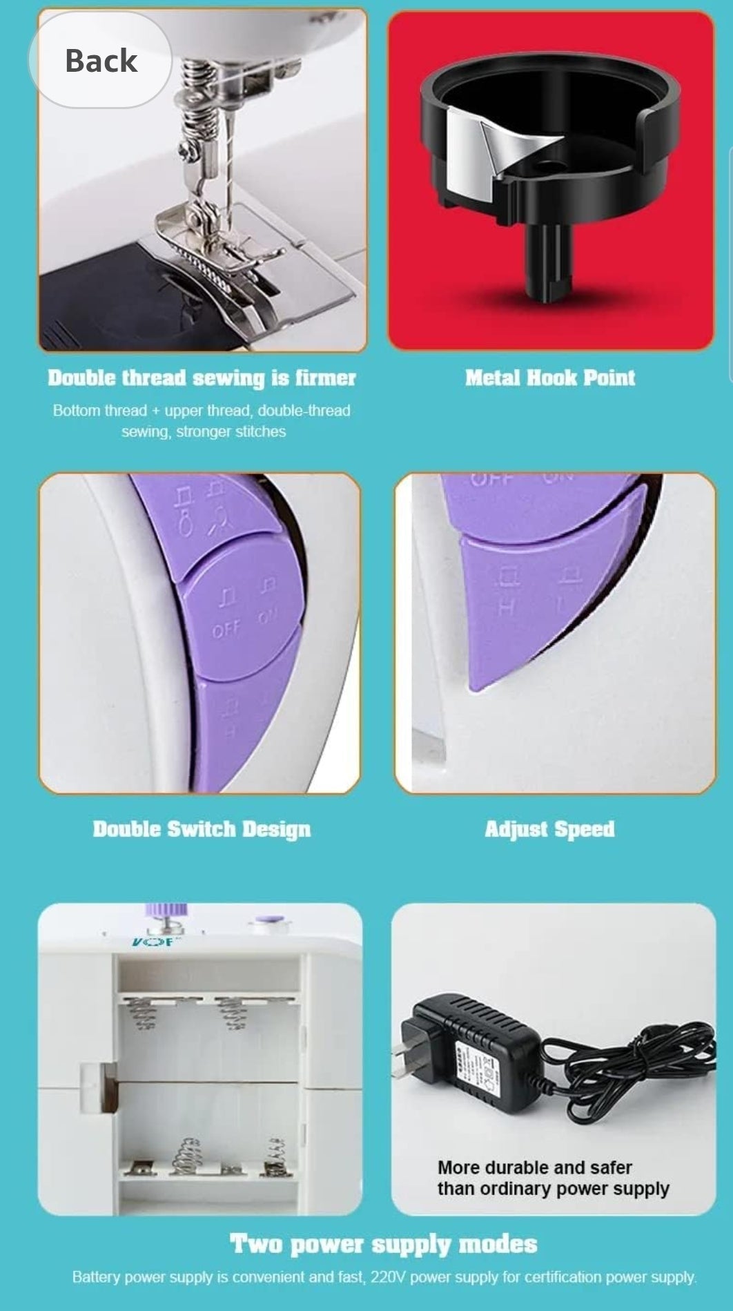 ORLOV® Sewing Machine for Home Tailoring,