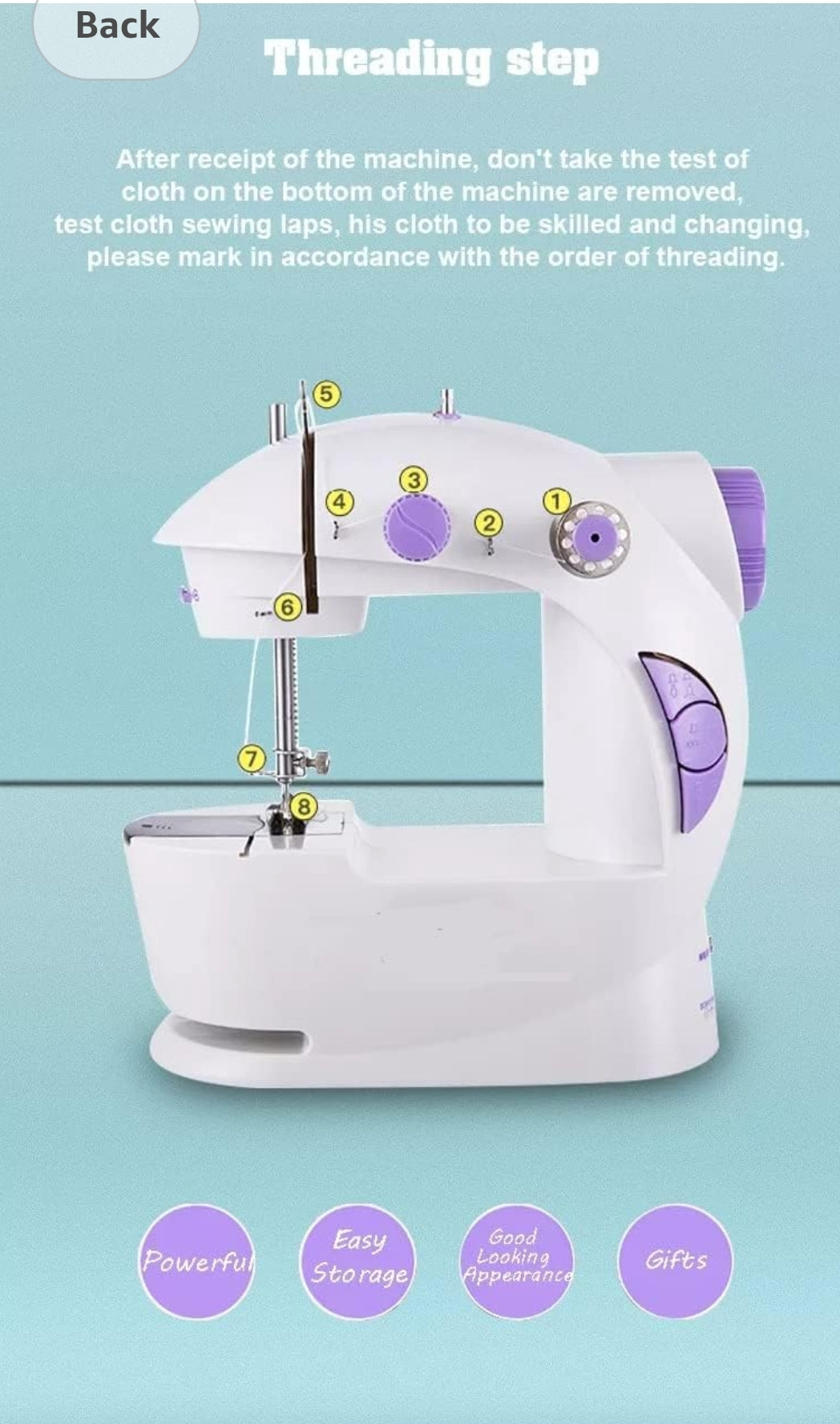ORLOV® Sewing Machine for Home Tailoring,